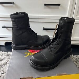 Tactical Thorogood 8” side zip jump boot gen flex 2. Never worn still in box